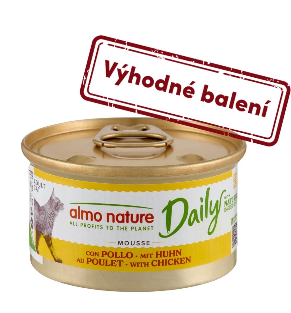 Almo Nature Daily Menu - Pěna s kuřetem 85g výhodné balení 24ks