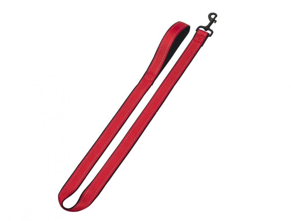 Nobby Classic Reflect Soft vodítko neoprén 120cm / 20-25mm červená