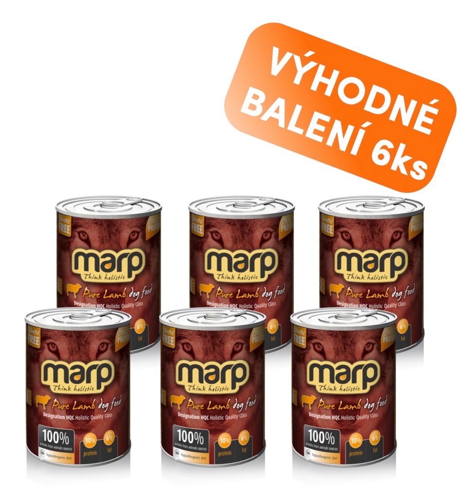 Marp Holistic Marp Lamb konzerva pro psy s jehněčím 6x400g