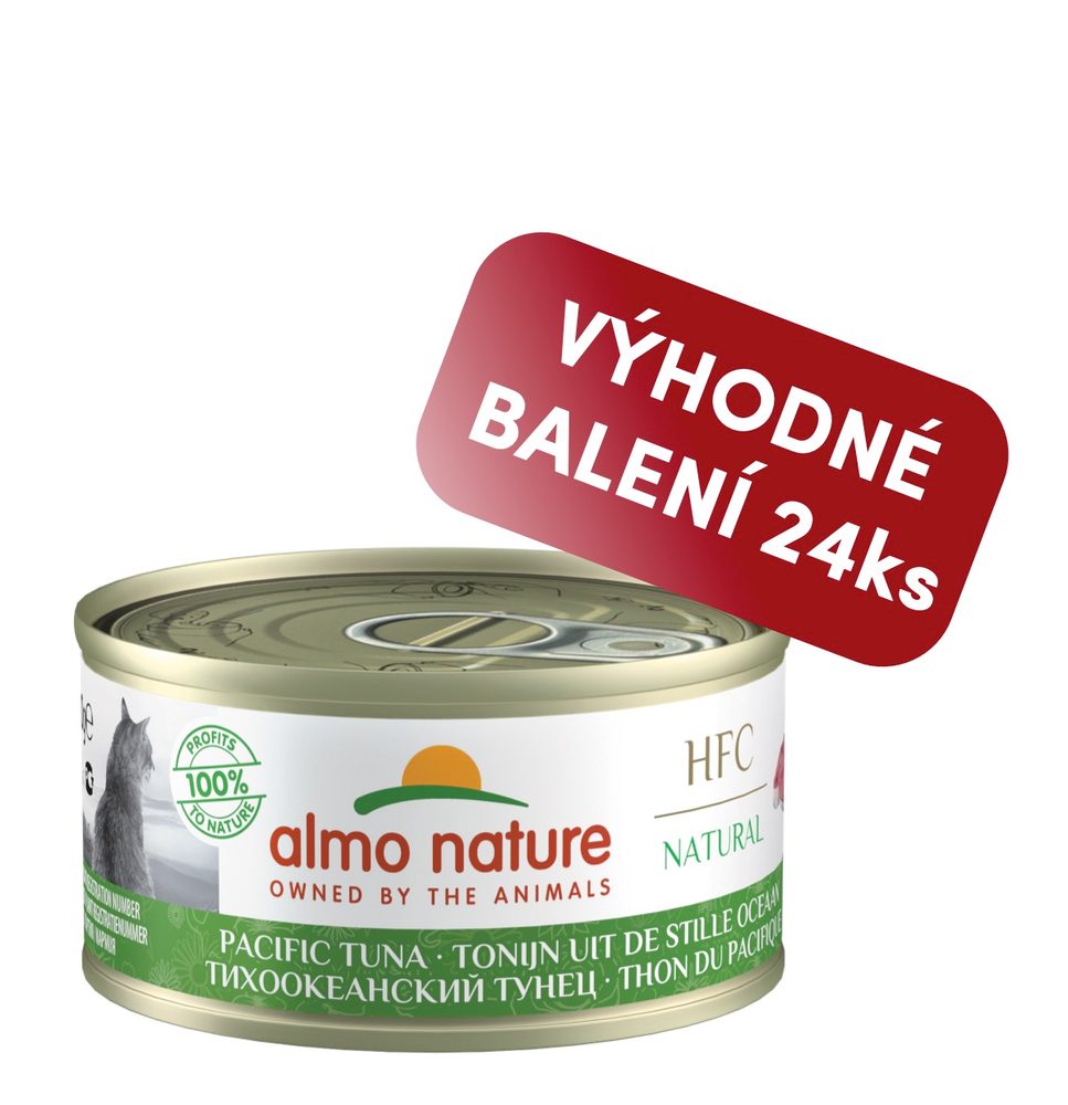 Almo Nature HFC Natural - Pacifický tuňák 70g výhodné balení 24ks
