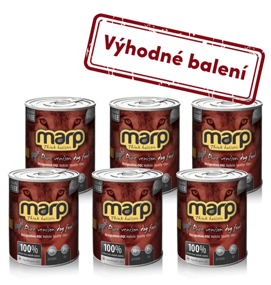 Marp Holistic Marp Venison konzerva pro psy se zvěřinou 6x800g
