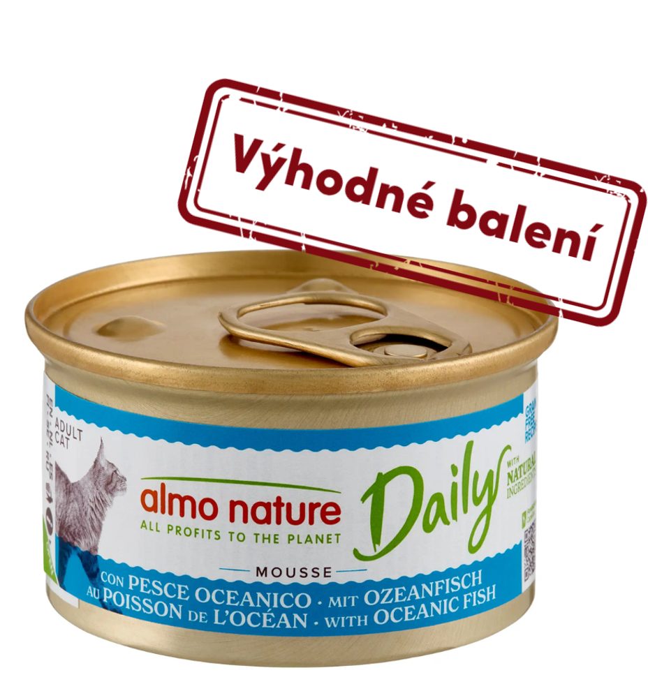 Almo Nature Daily Menu - Pěna s mořskými rybami 85g výhodné balení 24ks
