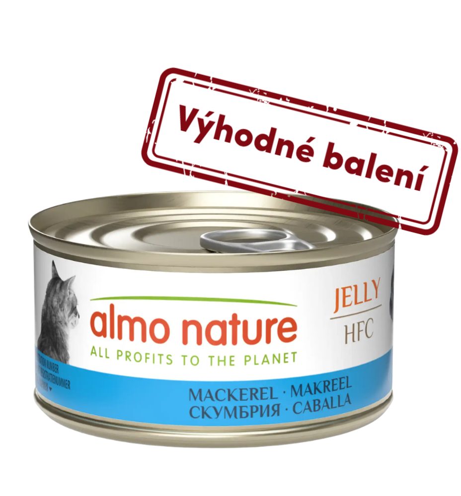 Almo Nature HFC Jelly - Makrela 70g výhodné balení 24ks