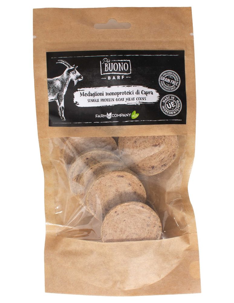 Farm Company Single protein - kozí pamlsky penízky 70g