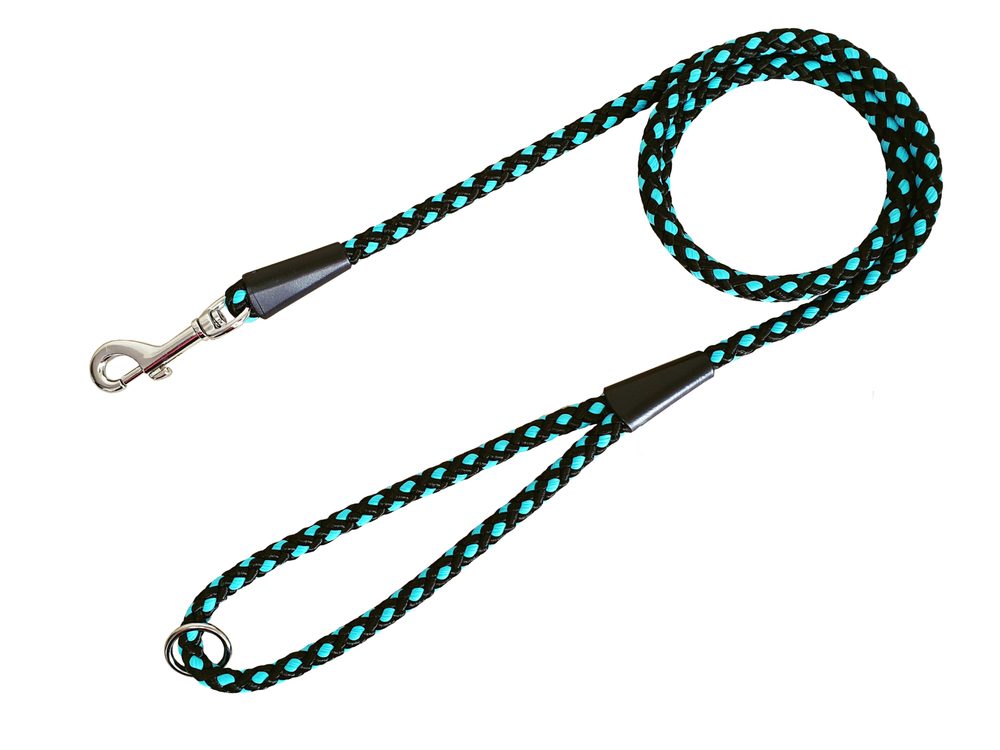 BAFPET Lanové vodítko UZLÍK 10mm - Světle modrá VÝPRODEJ SLEVA 20% - 10mm x 150cm