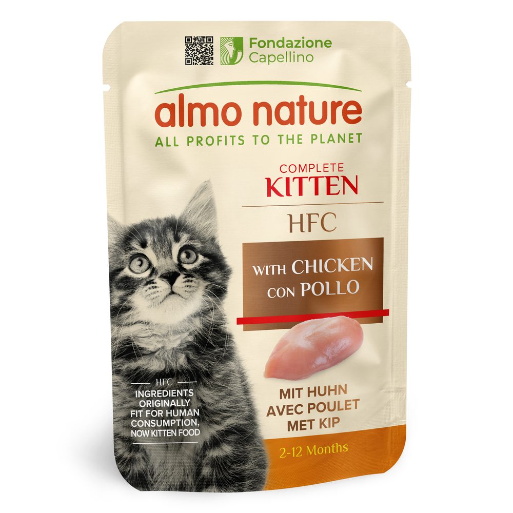 Almo Nature HFC Kitten - s kuřecím 55g