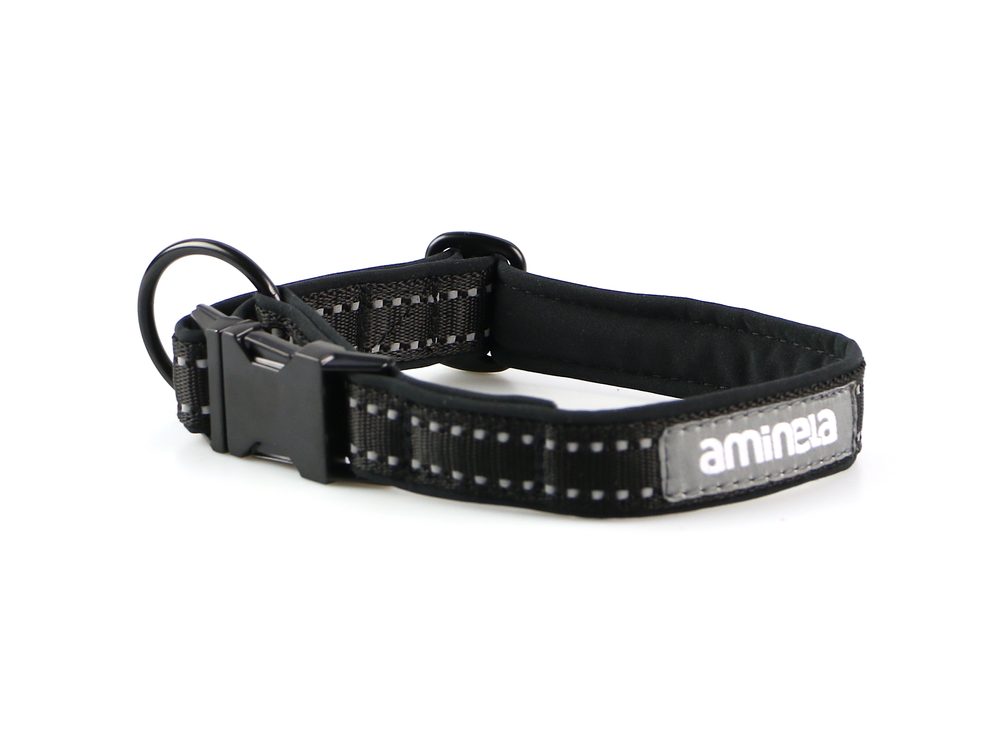 Aminela Sport & City Aminela obojek se sponou Sport & City 25mm/35-60cm, černá