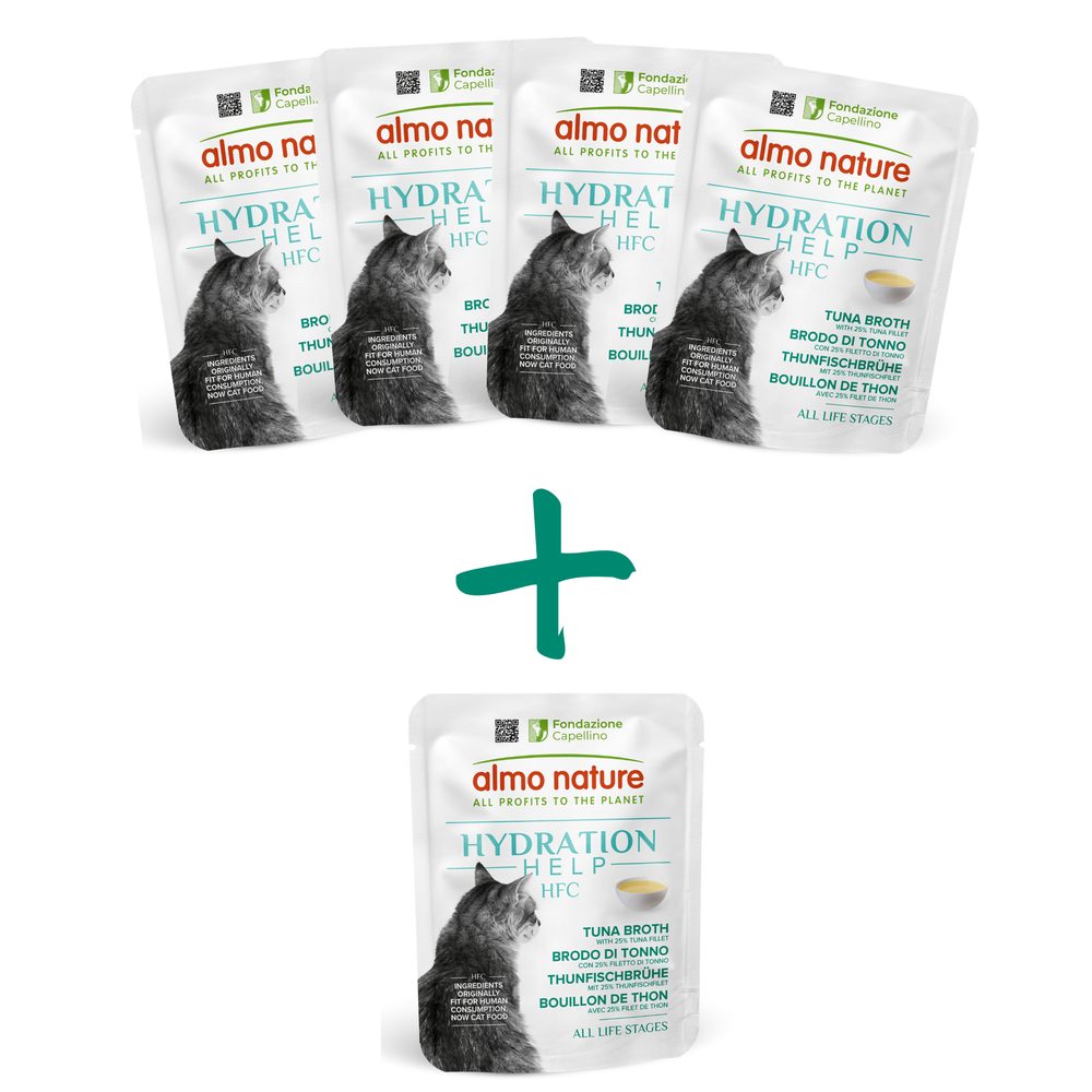 Almo Nature HFC Hydratační kapsička - tuňákový vývar s filety 50g 4+1 ZDARMA