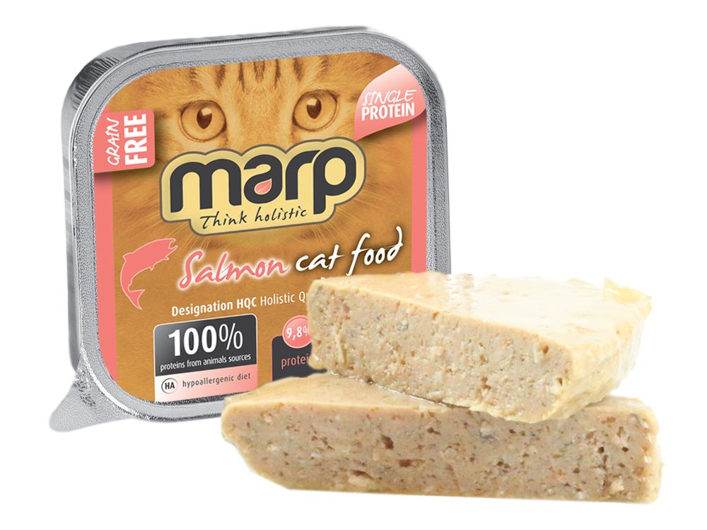 Marp Holistic Marp Salmon vanička pro kočky s lososem 100g exp 09/2023 10ks + 20ks ZDARMA