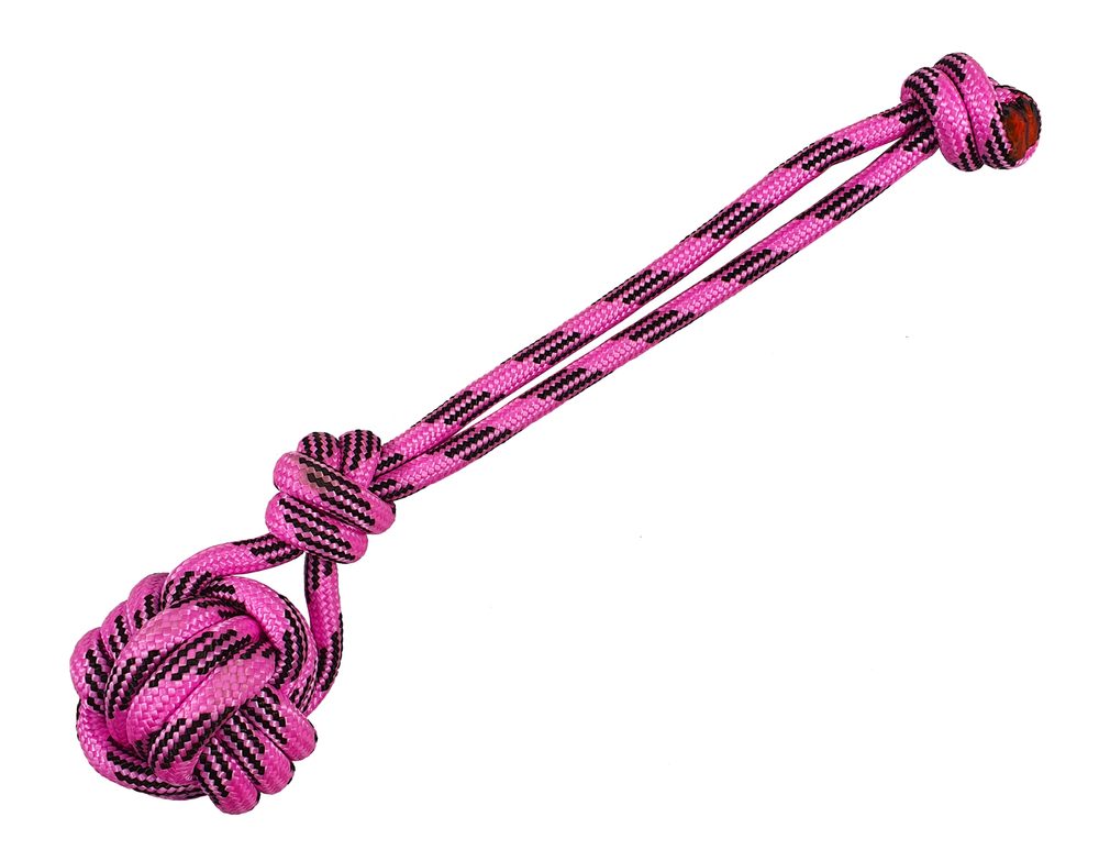 BAFPET Pešek HAMER, kulatý - Růžová - Růžová - 8mm, 5,5cm x 15cm 09011/S