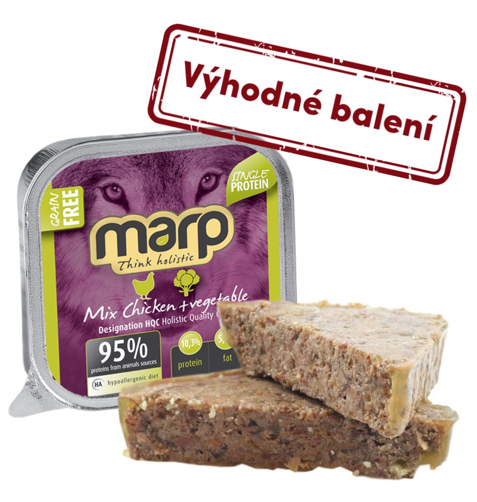 Marp Holistic Marp Mix vanička pro psy kuře+zelenina 16x100g