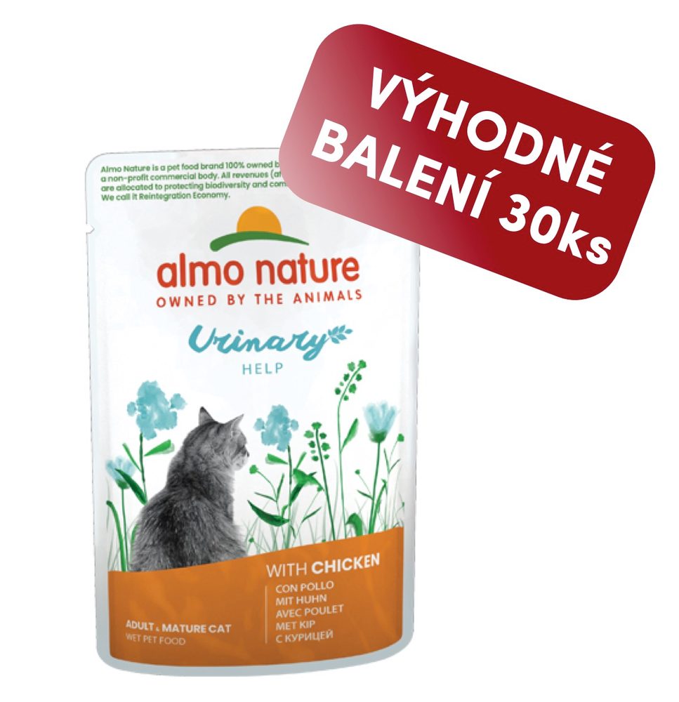 Almo Nature Holistic Urinary Help Kuře 70g výhodné balení 30ks