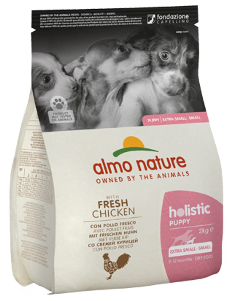 Almo Nature Holistic Puppy XS-S - s čerstvým kuřecím 2kg EXP 07/2025 SLEVA 20%