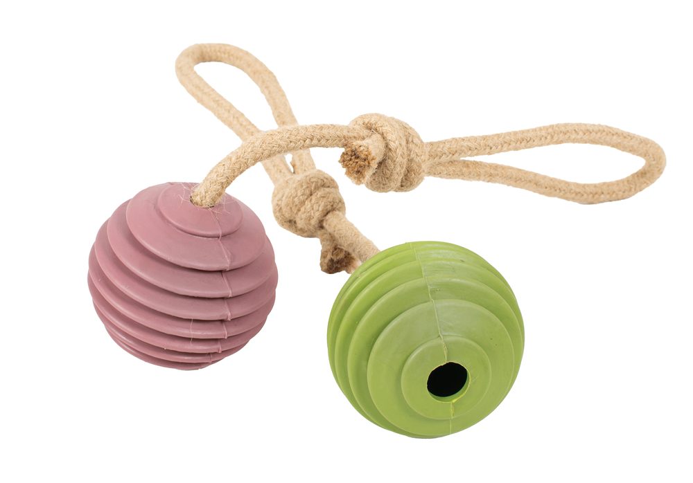 Farm Company kaučukový balon na konopném laně 24cm