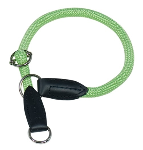 Nobby FUN Royal Neon kulatý polostahovací obojek zelená 40cm