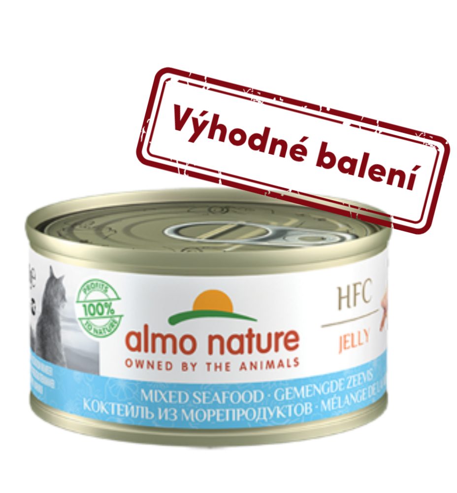 Almo Nature HFC Jelly - Mořské plody 70g výhodné balení 24ks