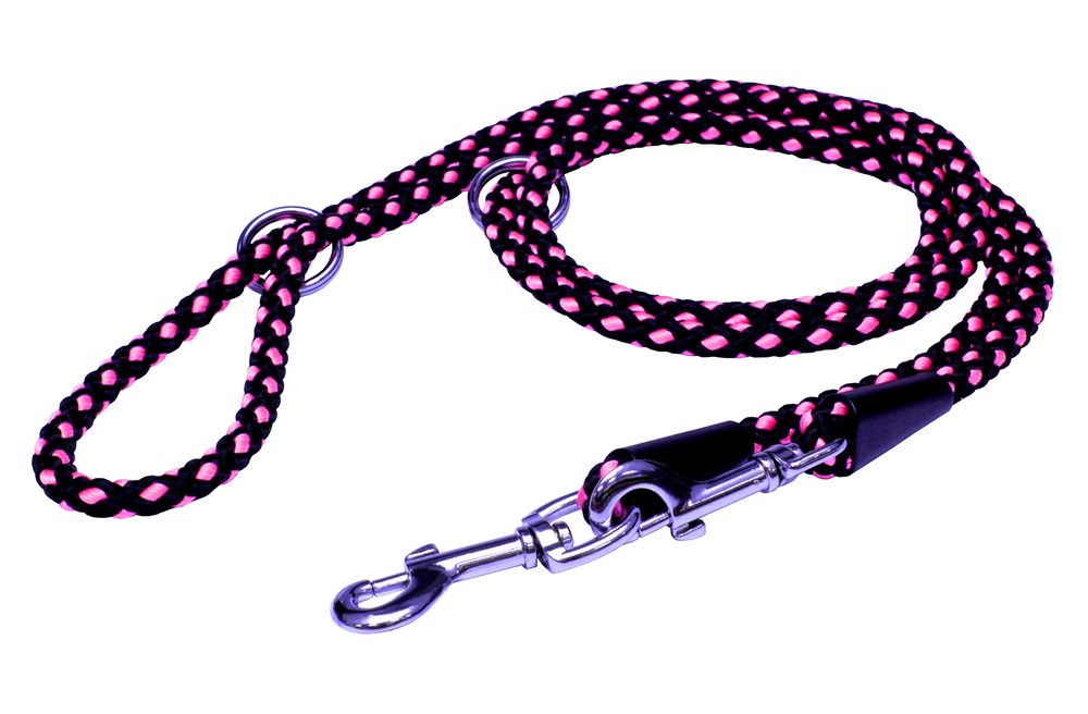 BAFPET Lanové přepínací vodítko UZLÍK 10mm - Růžová