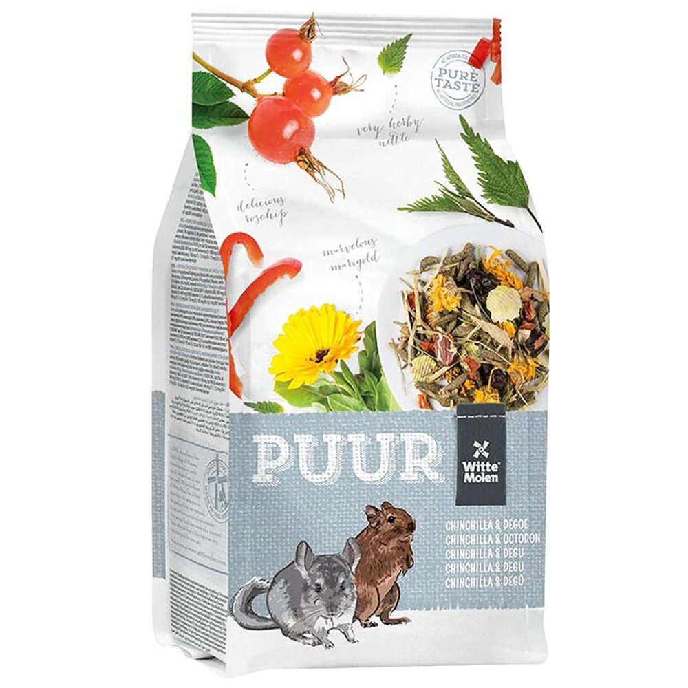 Witte Molen PUUR PUUR chinchilla & degu - činčila, osmák 500 g EXP7/2025 sleva 10%