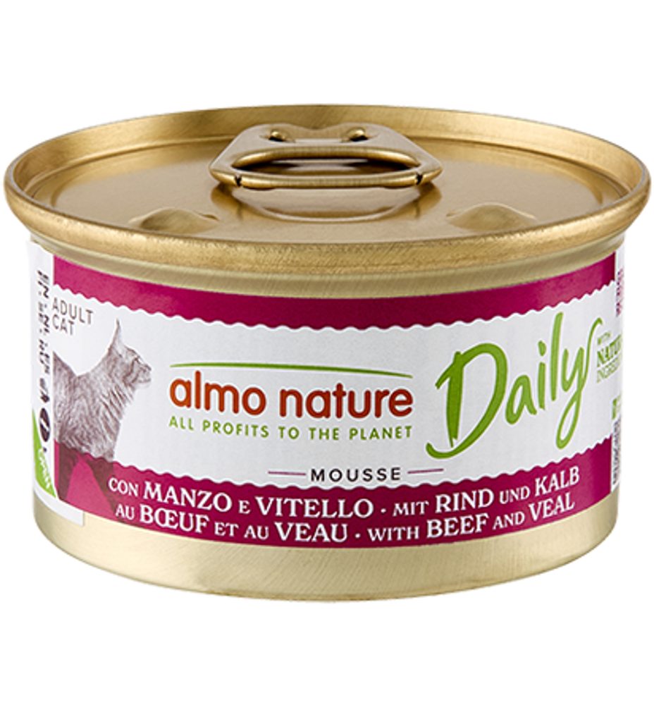 Almo Nature Daily Menu - Pěna s hovězím a telecím 85g