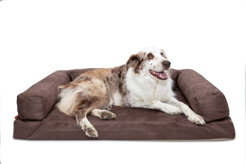 Aminela pelíšek s okrajem 100x70cm Half and Half hnědá/béžová