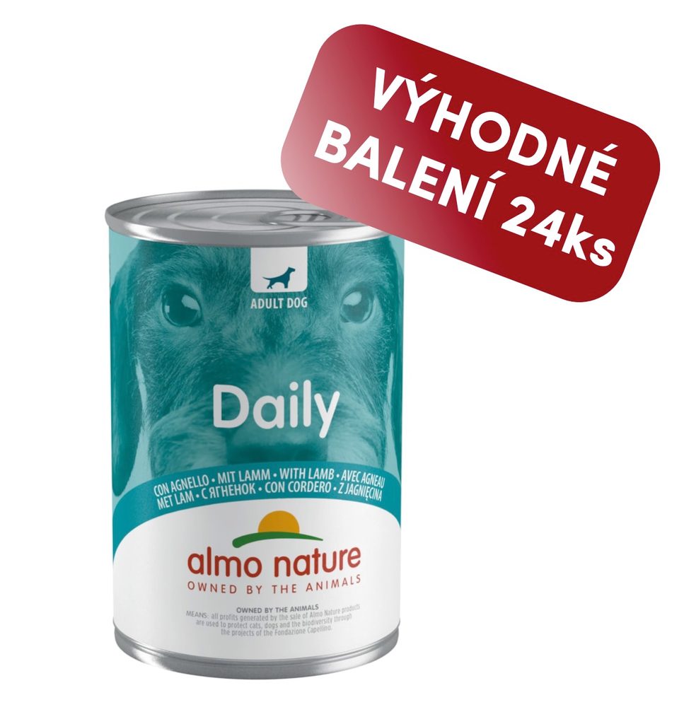 Almo Nature Daily Menu - s jehněčím 400g výhodné balení 24ks