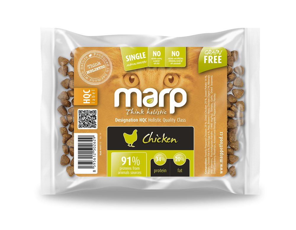 Marp Holistic Chicken CAT - kuřecí bez obilovin pro kočky vzorek 70g