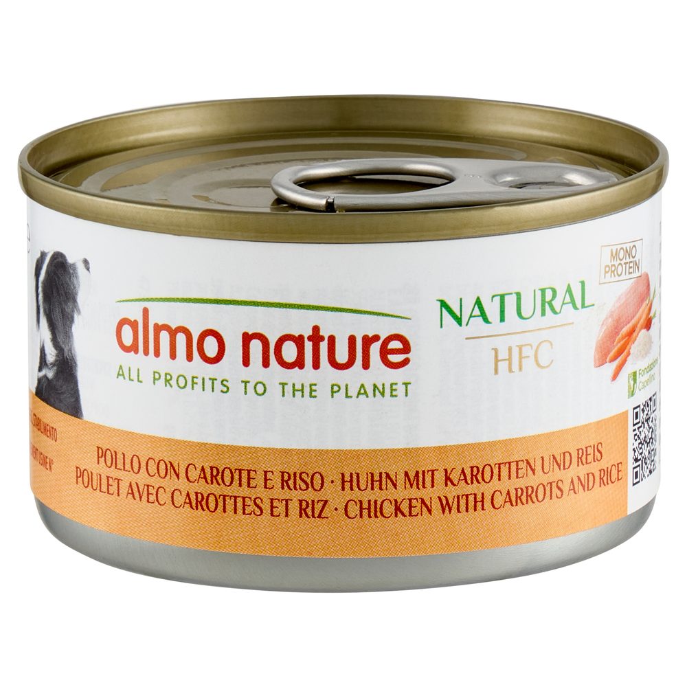 Almo Nature HFC Natural - Kuřecí s mrkví a rýží 95g