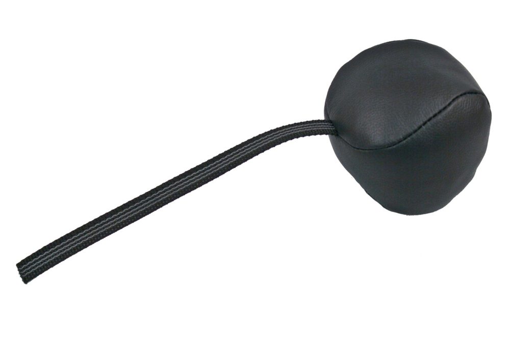 BAFPET Kožený míček s couračkou