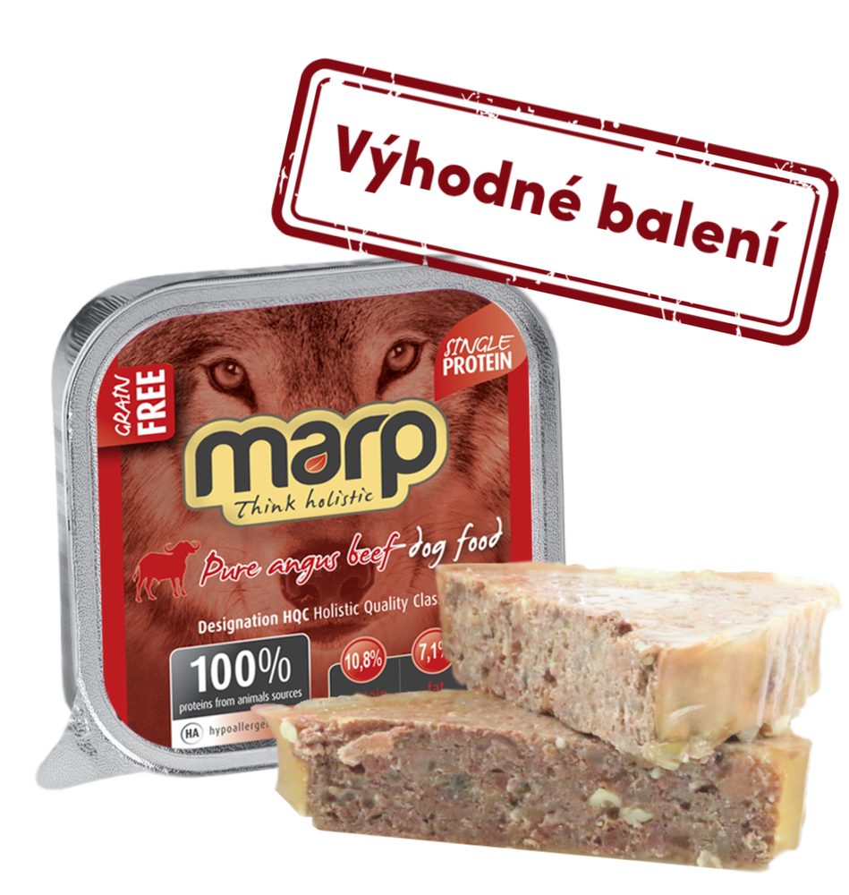 Marp Holistic Marp Angus Beef vanička pro psy s hovězím 16x100g