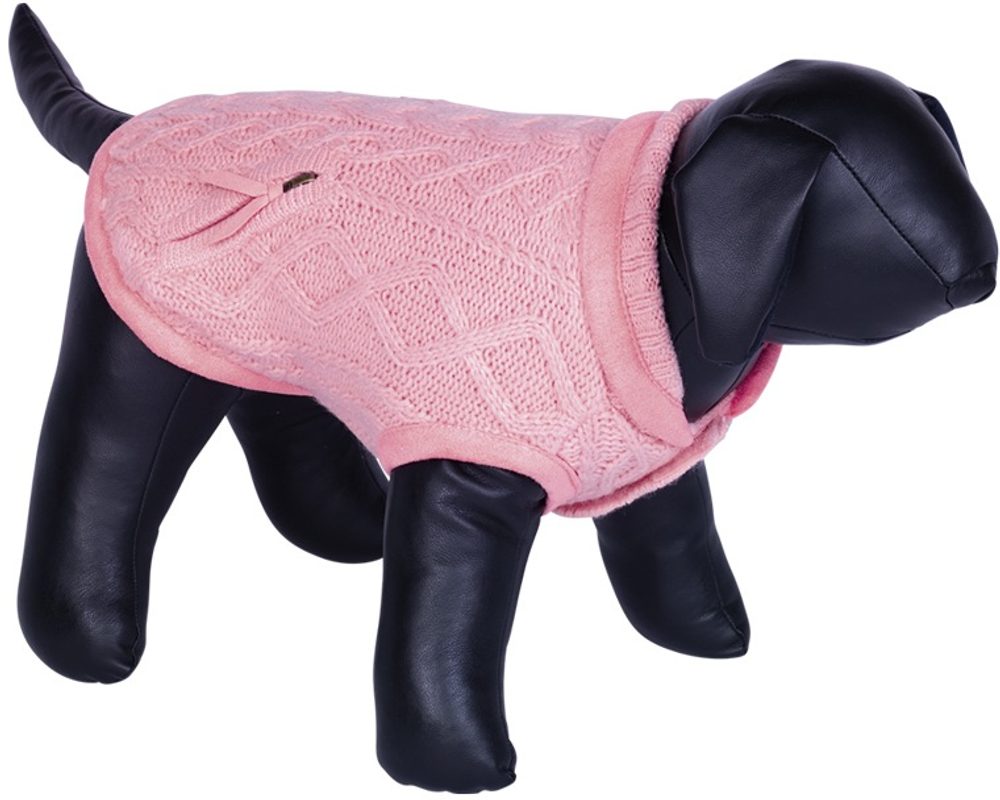 Nobby JILL pletený svetr pro psy růžová 20cm