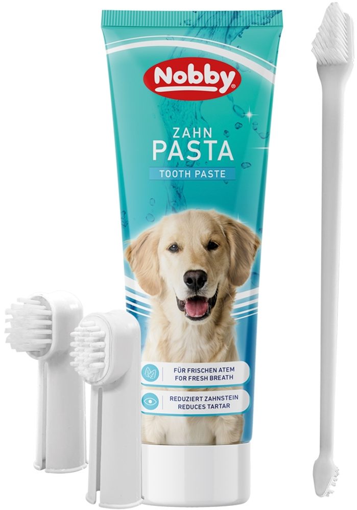 Nobby set zubní pasty a kartáčků pro psy 100g