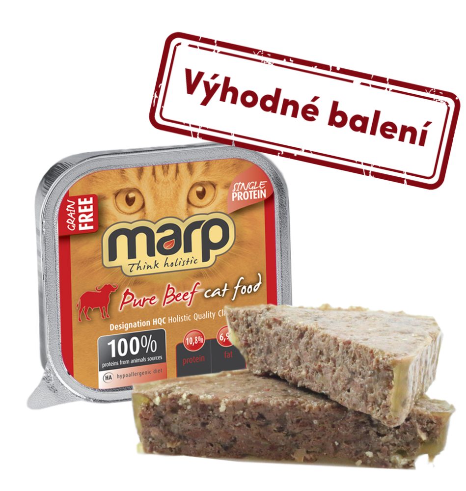 Marp Holistic Marp Beef vanička pro kočky s hovězím 16x100g