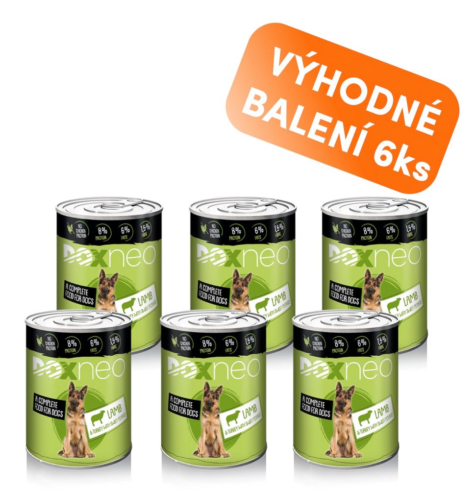 Doxneo Lamb konzerva pro psy s jehněčím 6x400g