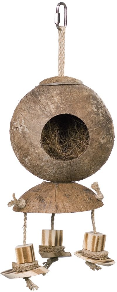 Nobby kokosový domek s dřevěnými prvky 34 x 11,5 cm