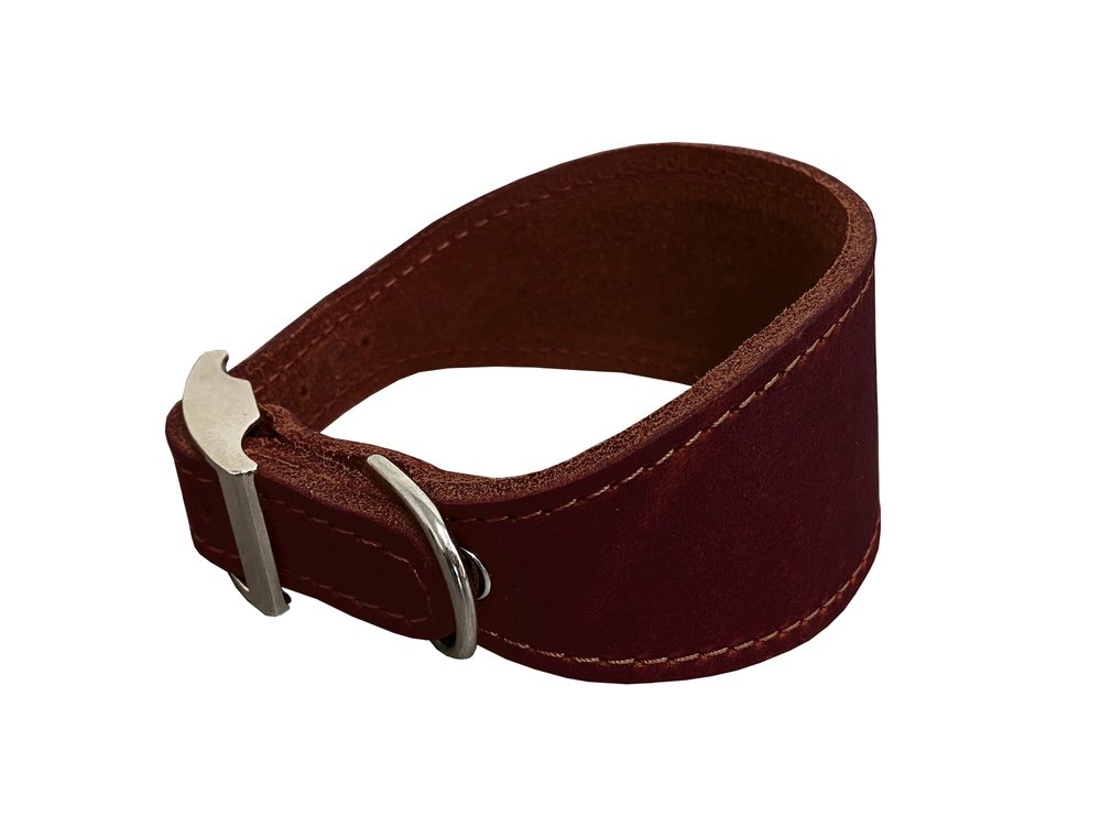 BAFPET Kožený obojek VIPET - Hnědá