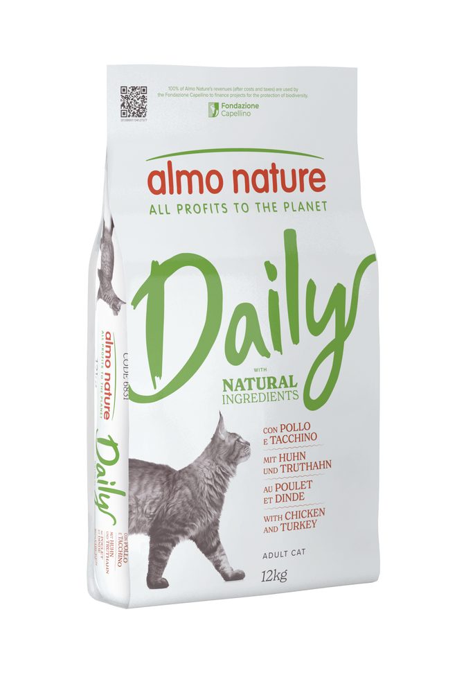 Almo Nature Daily s kuřetem a krůtou 12kg roztržený pytel SLEVA 20%