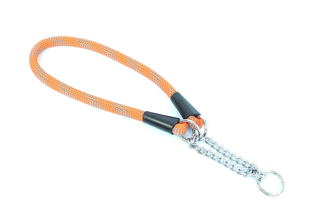 Aminela Giraffe Aminela obojek lano - Série G, velikost 14x60, oranžová/šedá VÝPRODEJ SLEVA 50%