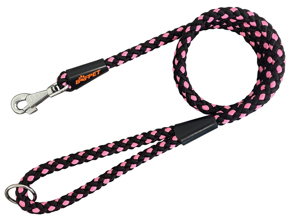 BAFPET Lanové vodítko UZLÍK 14mm - Růžová