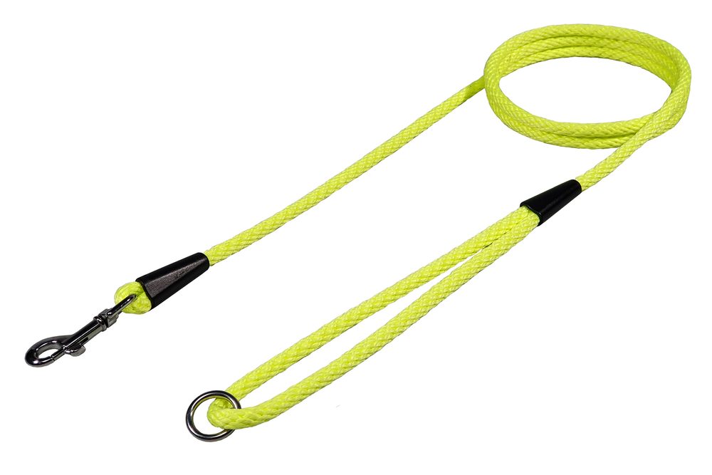 BAFPET Vodítko lano, SPIRÁLA JEDNOBAREVNÁ - Žlutá - Žlutá - 6mm x 150cm 15206J