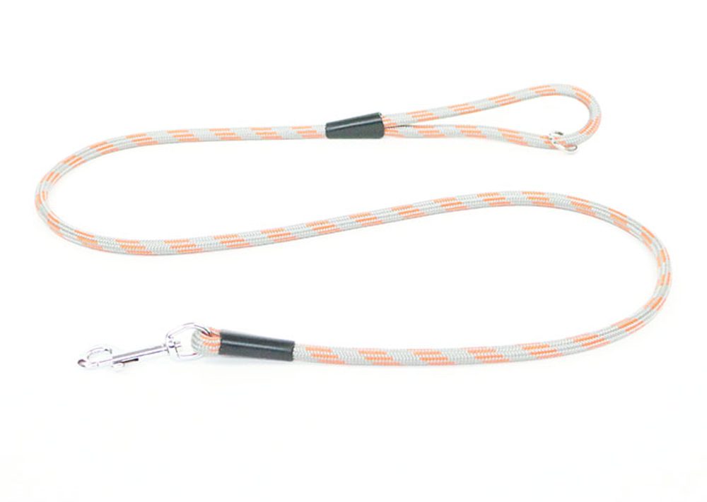 Aminela Giraffe Aminela vodítko lanové - série G "Giraffe", délka 150cm, síla 10mm, šedá/oranžová VÝPRODEJ SLEVA 50%