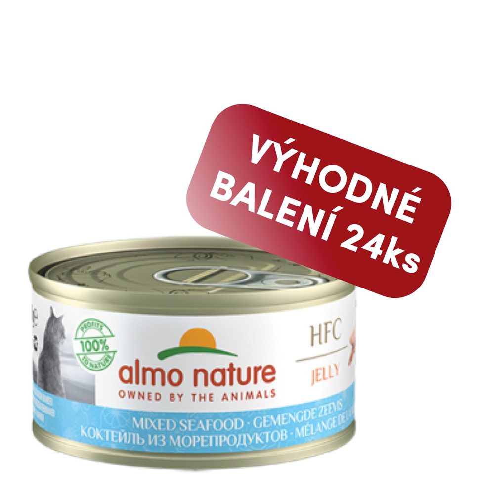 Almo Nature HFC Jelly - Mořské plody 70g výhodné balení 24ks