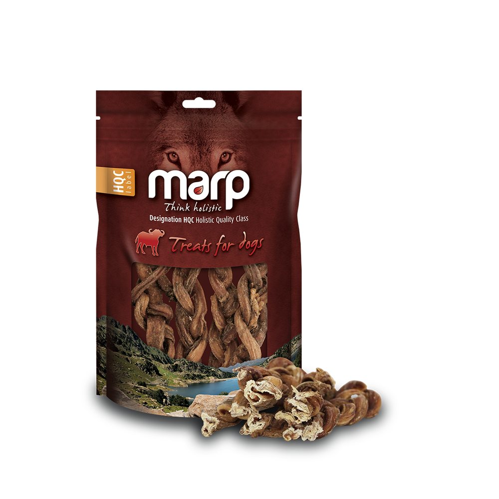 Marp Holistic Marp Treats Buffalo Braided Stick - sušený zapletený penis 150g