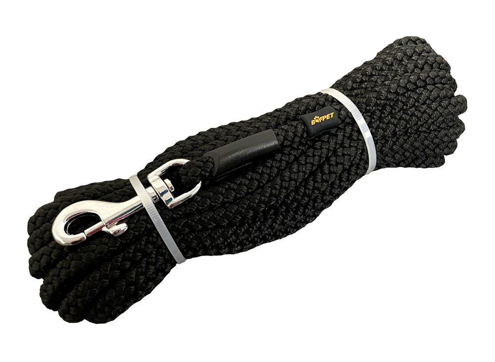 BAFPET Lanové stopovací vodítko - černá