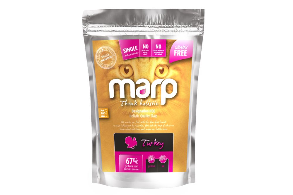 Marp Holistic Turkey CAT - krůtí bez obilovin pro kočky 0,5kg