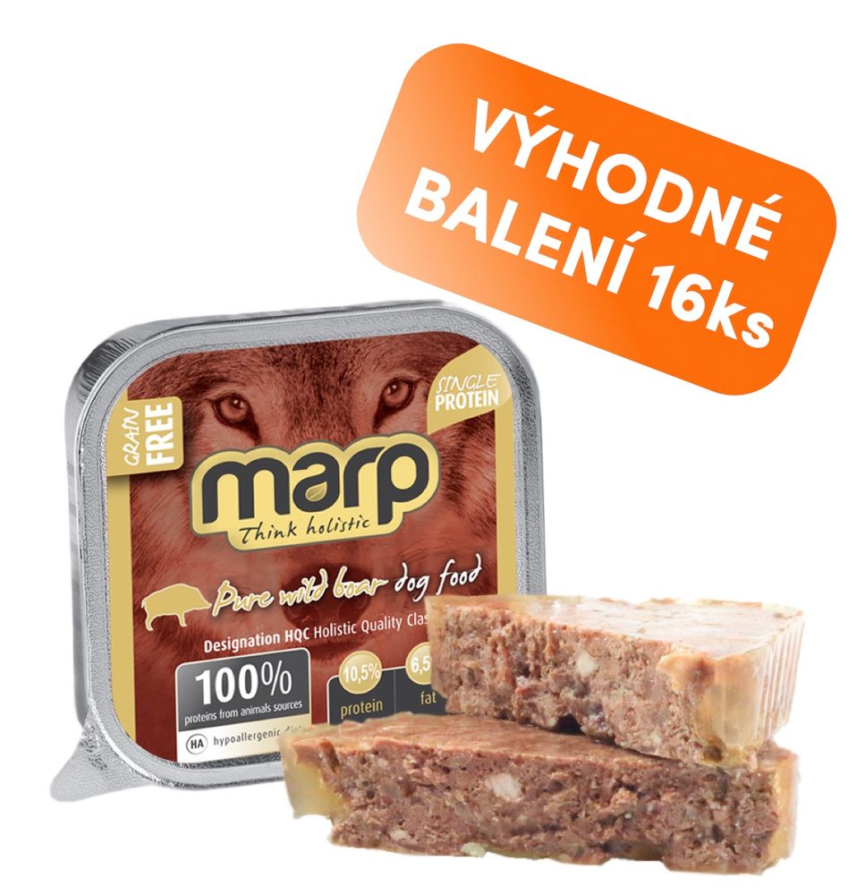 Marp Holistic Marp Wild Boar vanička pro psy s divočákem 16x100g