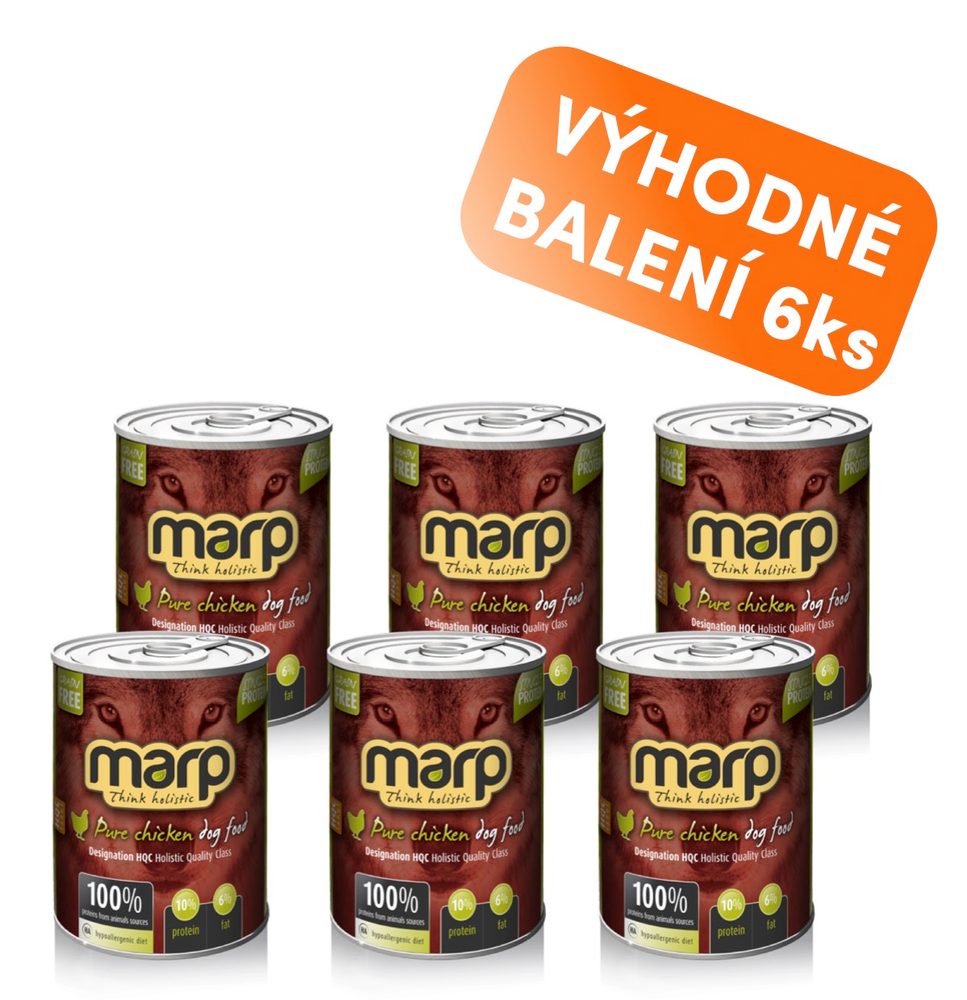 Marp Holistic Marp Chicken konzerva pro psy s kuřecím 6x400g