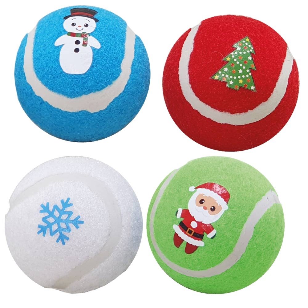 Nobby ToyBox Vánoční tenisové míčky 6,5cm/1ks