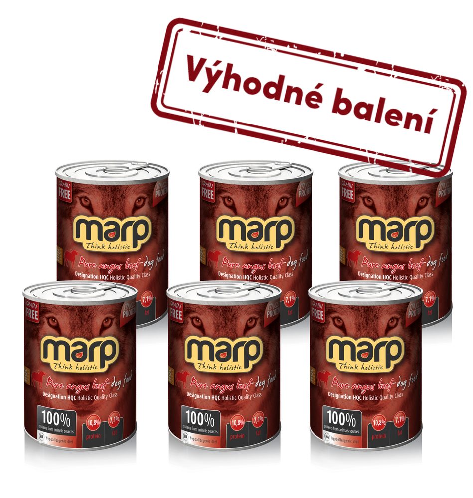 Marp Holistic Marp Angus Beef konzerva pro psy s hovězím 6x400g