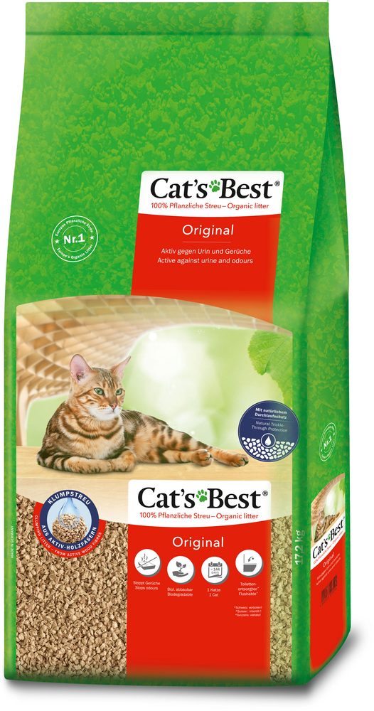 Cat’s Best Original ekologický kočkolit z dřevitých vláken 40 L