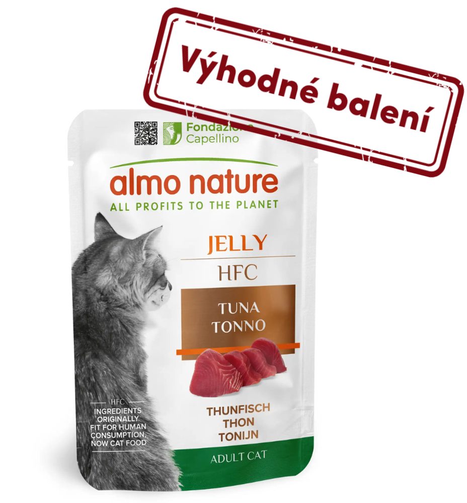 Almo Nature HFC Jelly - Tuňák v želé 55g výhodné balení 24ks